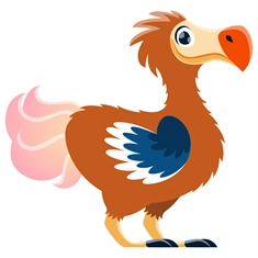 Raphus (Dodo Bird) Transparent Sticker